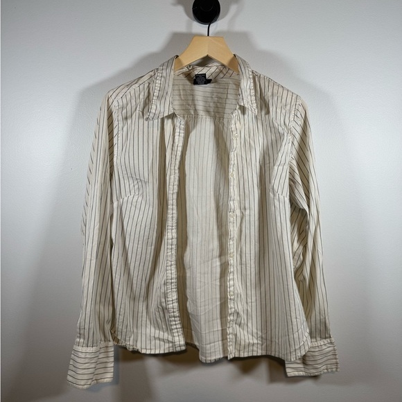 Rue21 Tops - Y2K Pinstripe Button Down Office Siren Size XL
